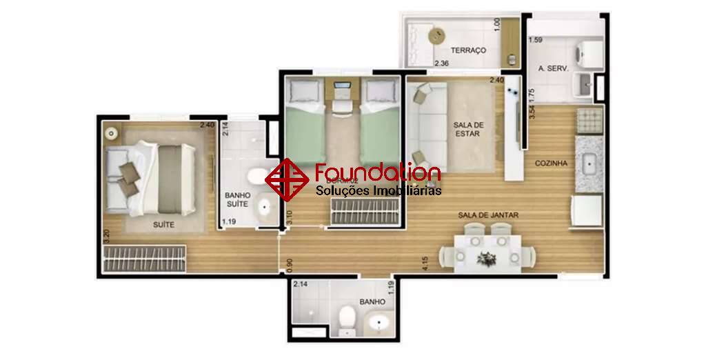 Apartamento à venda com 2 quartos, 52m² - Foto 27