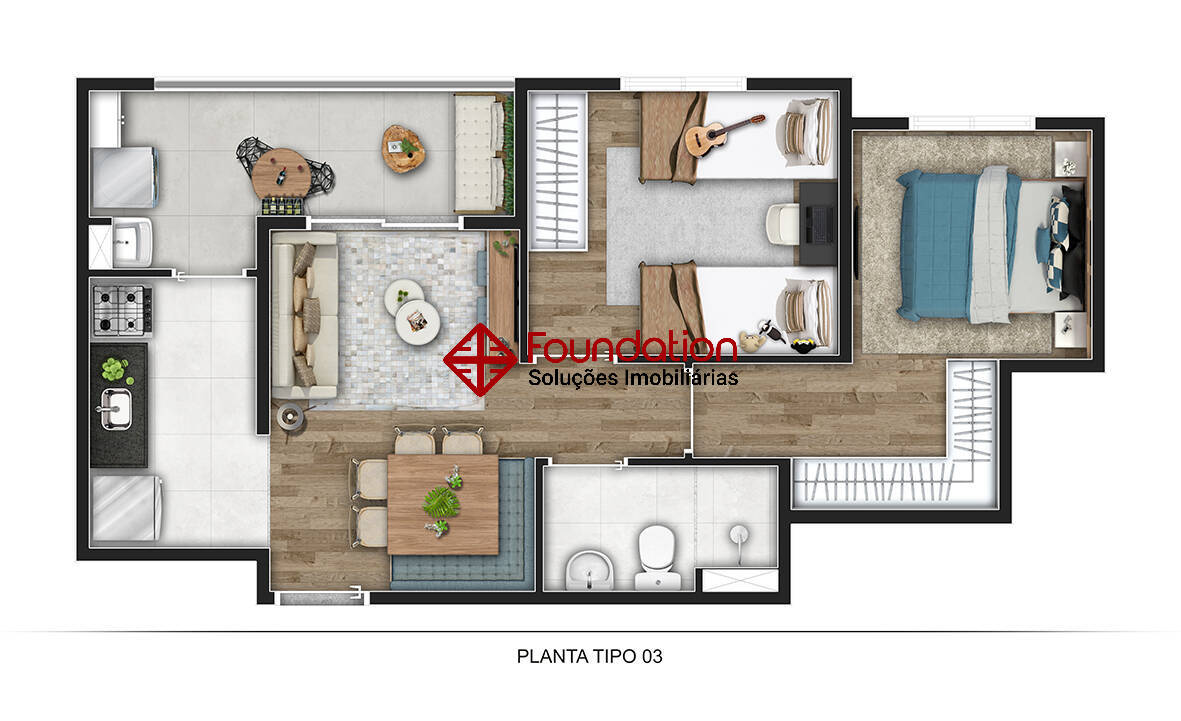 Apartamento à venda com 2 quartos, 44m² - Foto 21