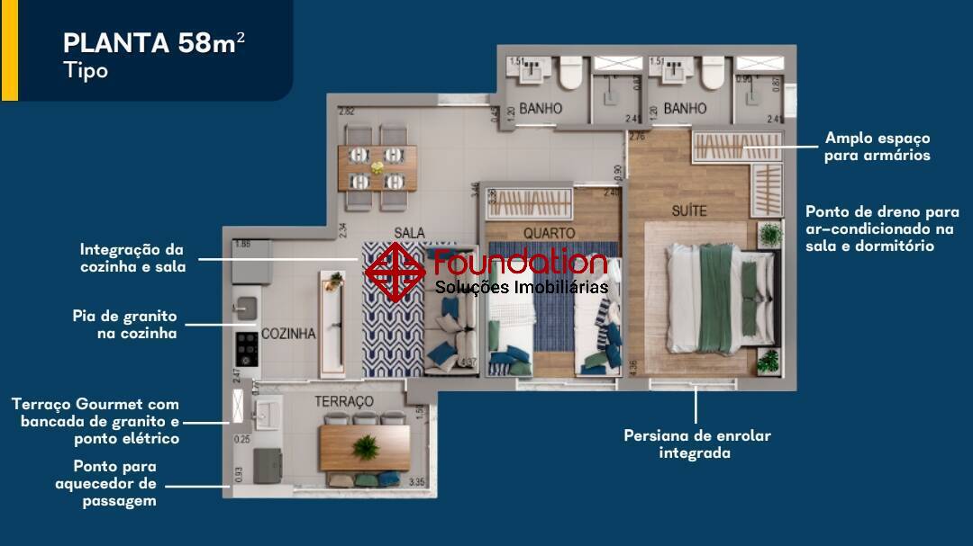 Apartamento à venda com 3 quartos, 49m² - Foto 36