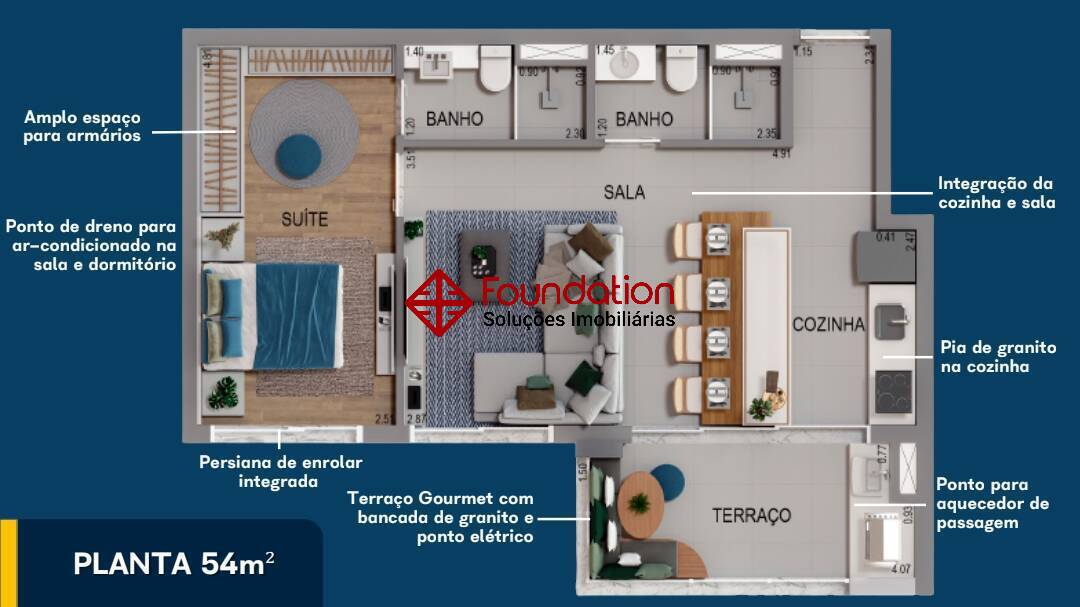 Apartamento à venda com 3 quartos, 49m² - Foto 37