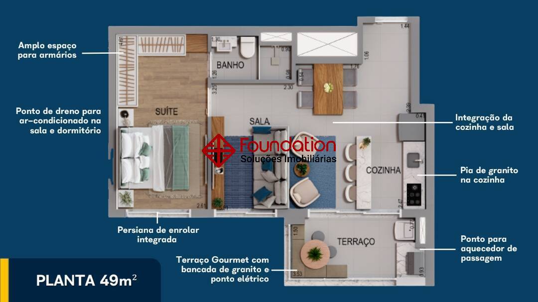 Apartamento à venda com 3 quartos, 49m² - Foto 35