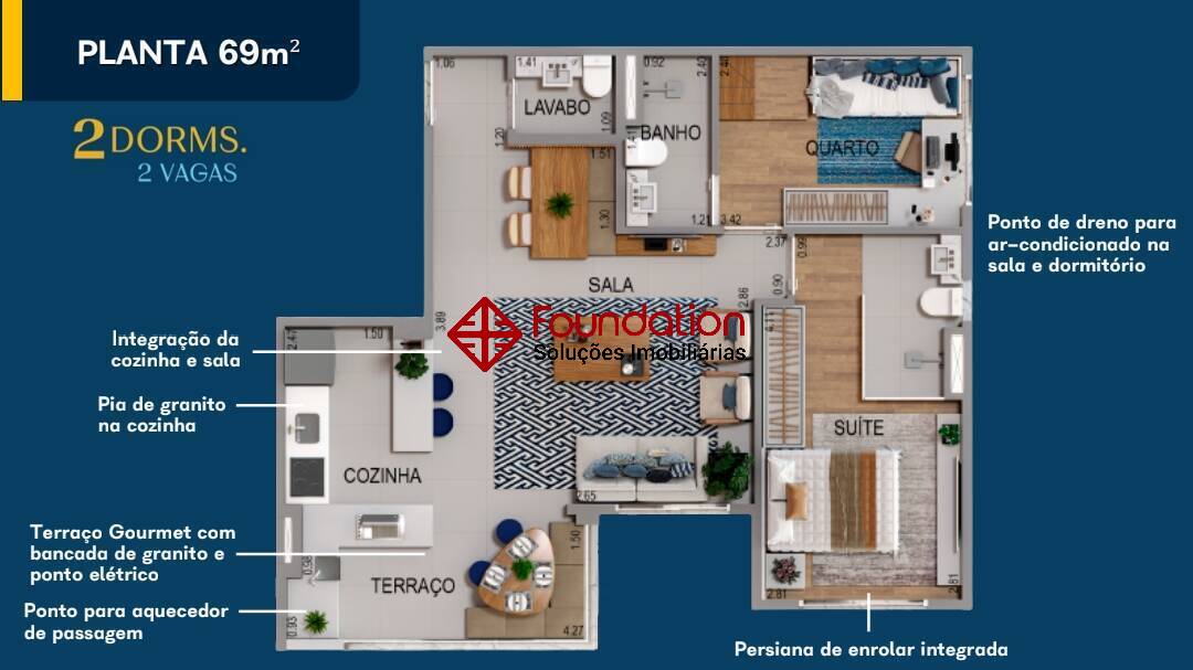 Apartamento à venda com 3 quartos, 49m² - Foto 41