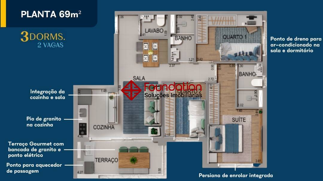 Apartamento à venda com 3 quartos, 49m² - Foto 42