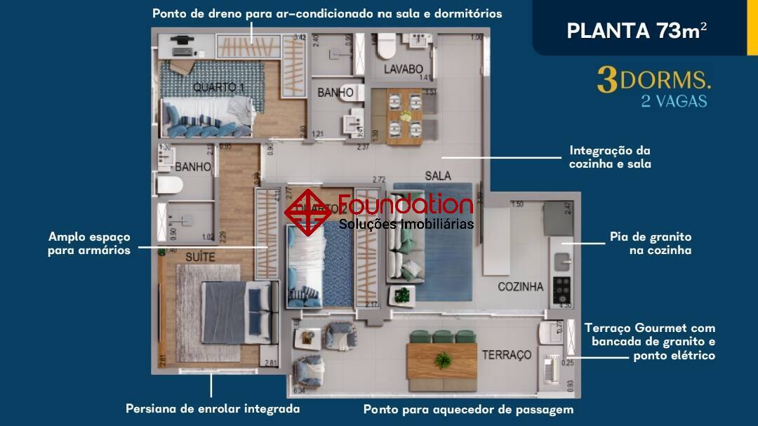 Apartamento à venda com 3 quartos, 49m² - Foto 43