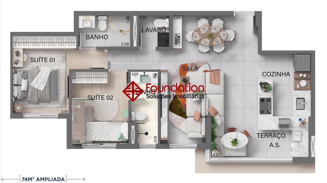 Apartamento à venda com 3 quartos, 79m² - Foto 39