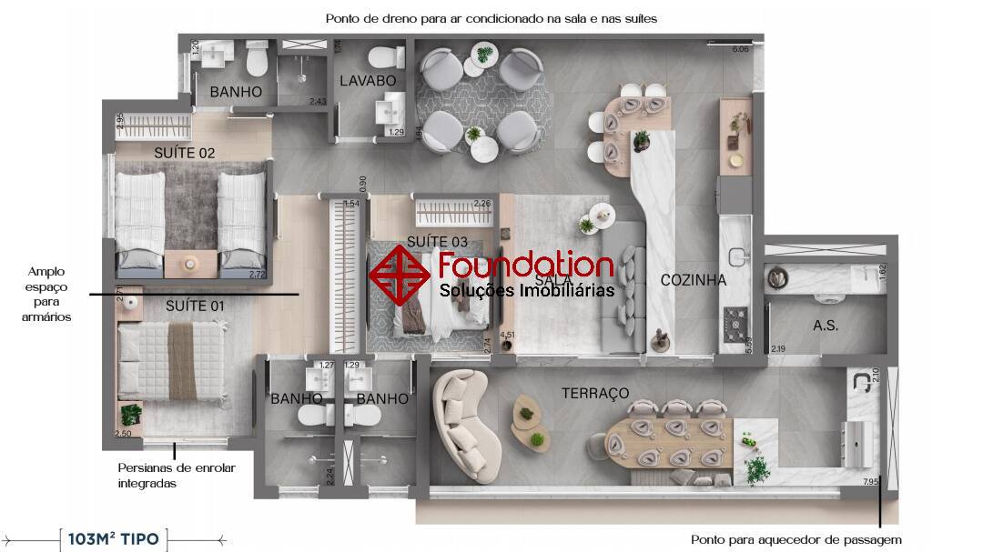 Apartamento à venda com 3 quartos, 79m² - Foto 41