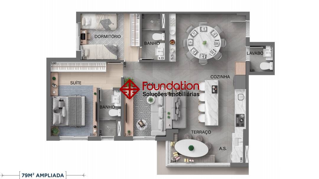 Apartamento à venda com 3 quartos, 79m² - Foto 42